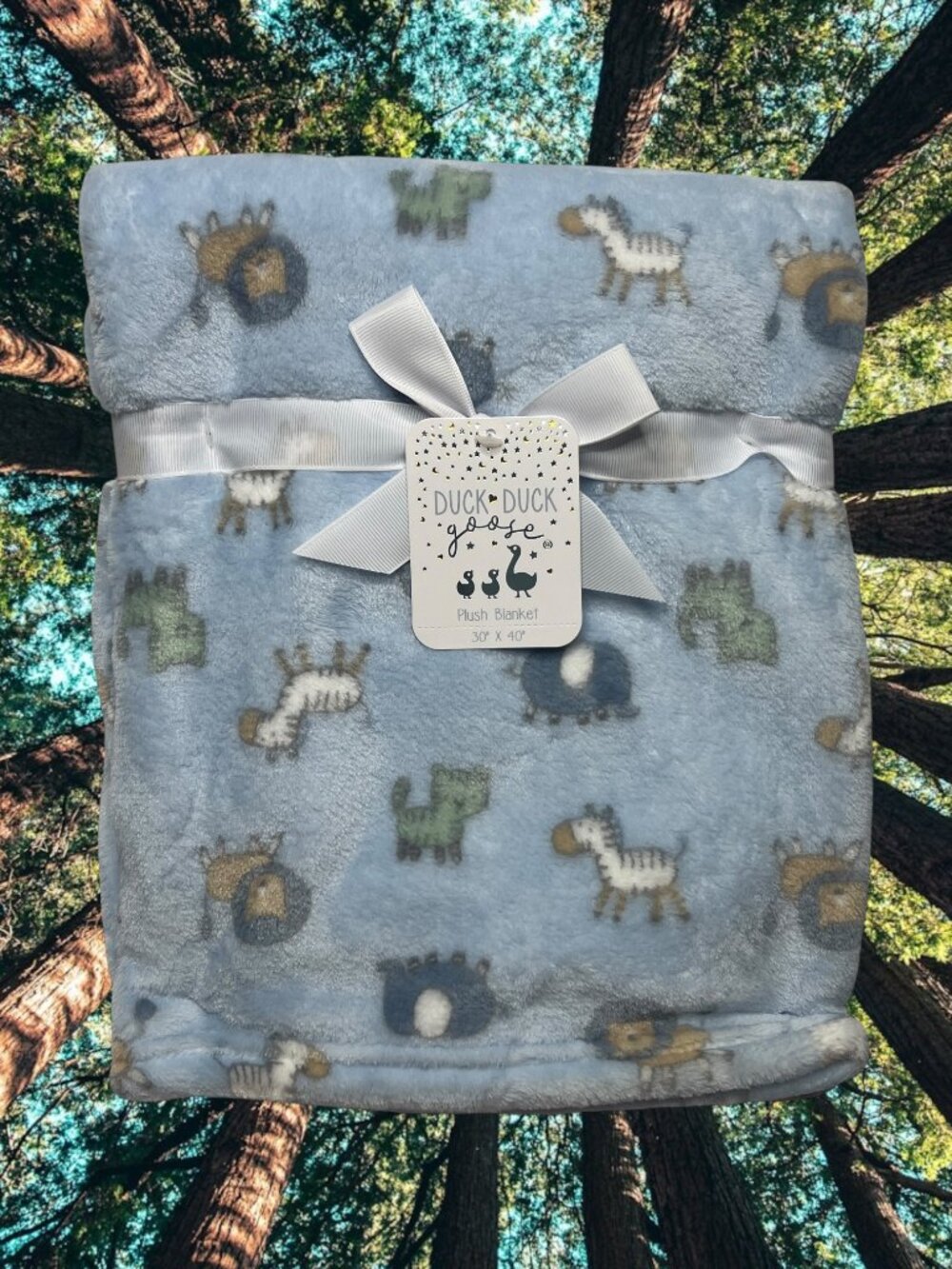 NWT Tiger Lion Zebra Baby Blanket Animal Print Zoo Jungle Safari Duck Duck Goose